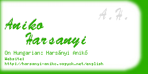 aniko harsanyi business card