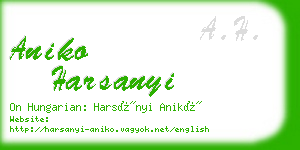 aniko harsanyi business card